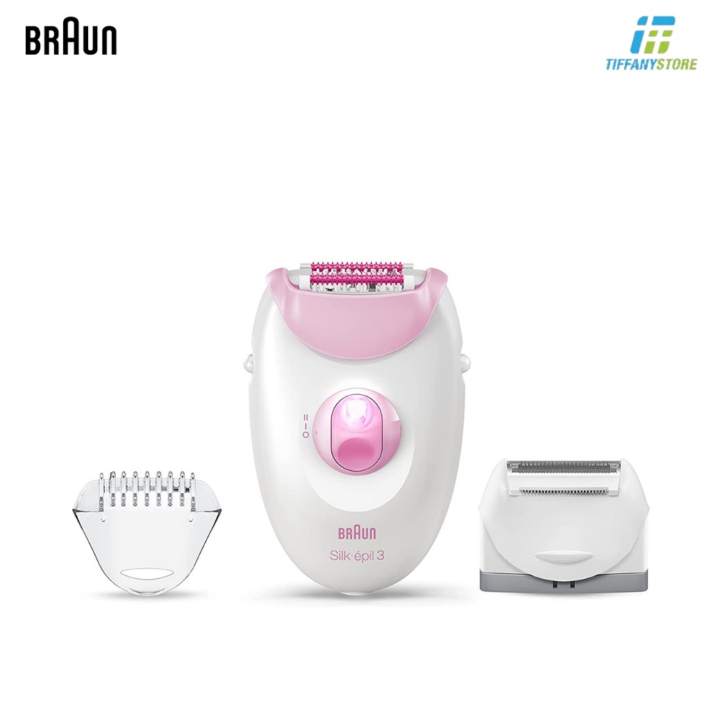 Máy nhổ lông Braun 3-3270 Silk Epilator - Tẩy lông tay chân, body - chính hãng nhập từ Mỹ - Made In Germany