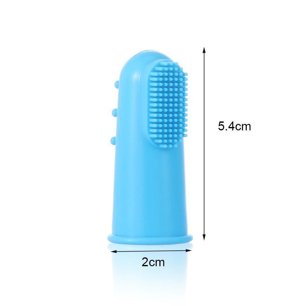 Bàn chải đánh răng đeo ngón tay chăm sóc răng miệng cho thú cưng
