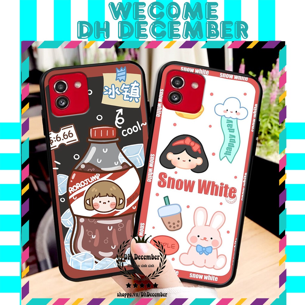 Ốp lưng Samsung A03 / A04 in hình 3D GẤU HỒNG-GẤU BEER -CỰC XINH-RẺ