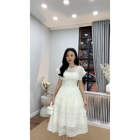 Đầm ren cánh dơi Cao cấp