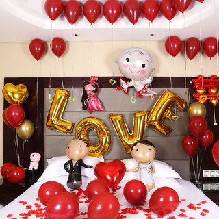 Bóng bay đỏ lựu trang trí cầu hôn tỏ tình loại dày đẹp
