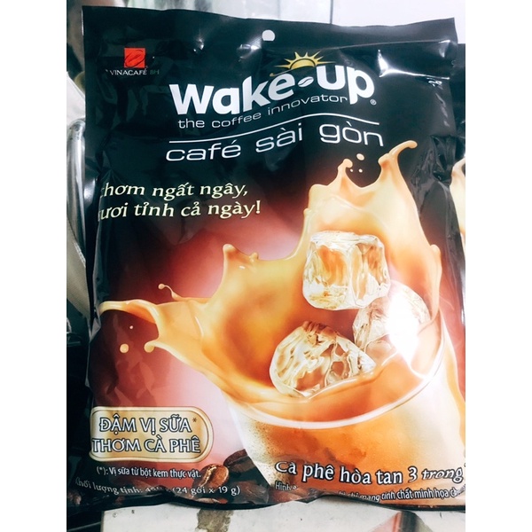 Cà phê sữa Wake Up Café Sài Gòn 456g (24 gói x 19g)
