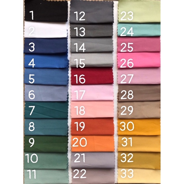 Vải Trơn thô lụa hàn 100%cotton