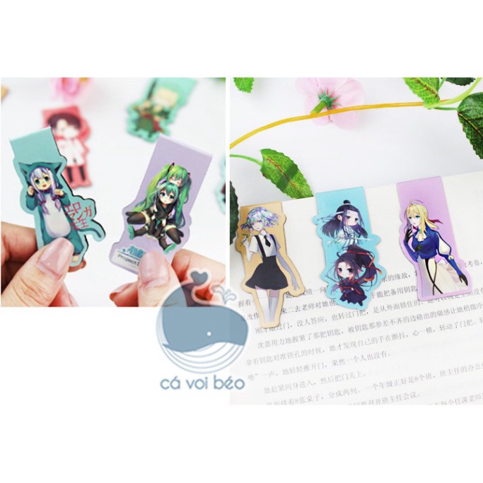 Bookmark nam châm kẹp sách dấu trang Sakura Thủ lĩnh thẻ bài Syaoran Kero manga anime