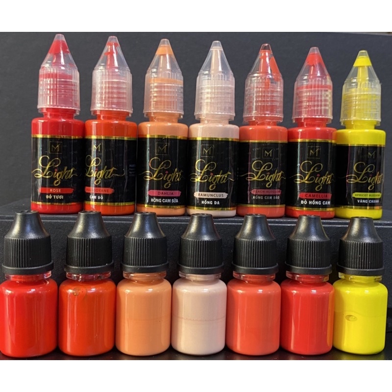 Mực Phun xăm thẩm mỹ Light 5ml / 10ml - Mực Light Yumi phun môi mày mí cao cấp - Dòng mực xăm an toàn