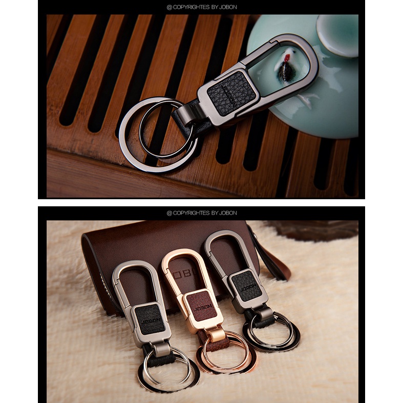 Móc Khóa Da Cao Cấp Jobon Car Keychain