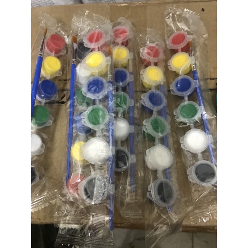 50 bộ 6 màu và cọ vẽ