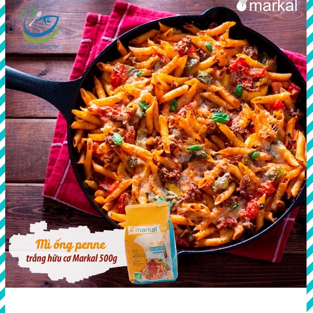 Nui ống mì mỳ ý spaghetti lớn dài MARKAL chính hãng dai ngon 500g 07152