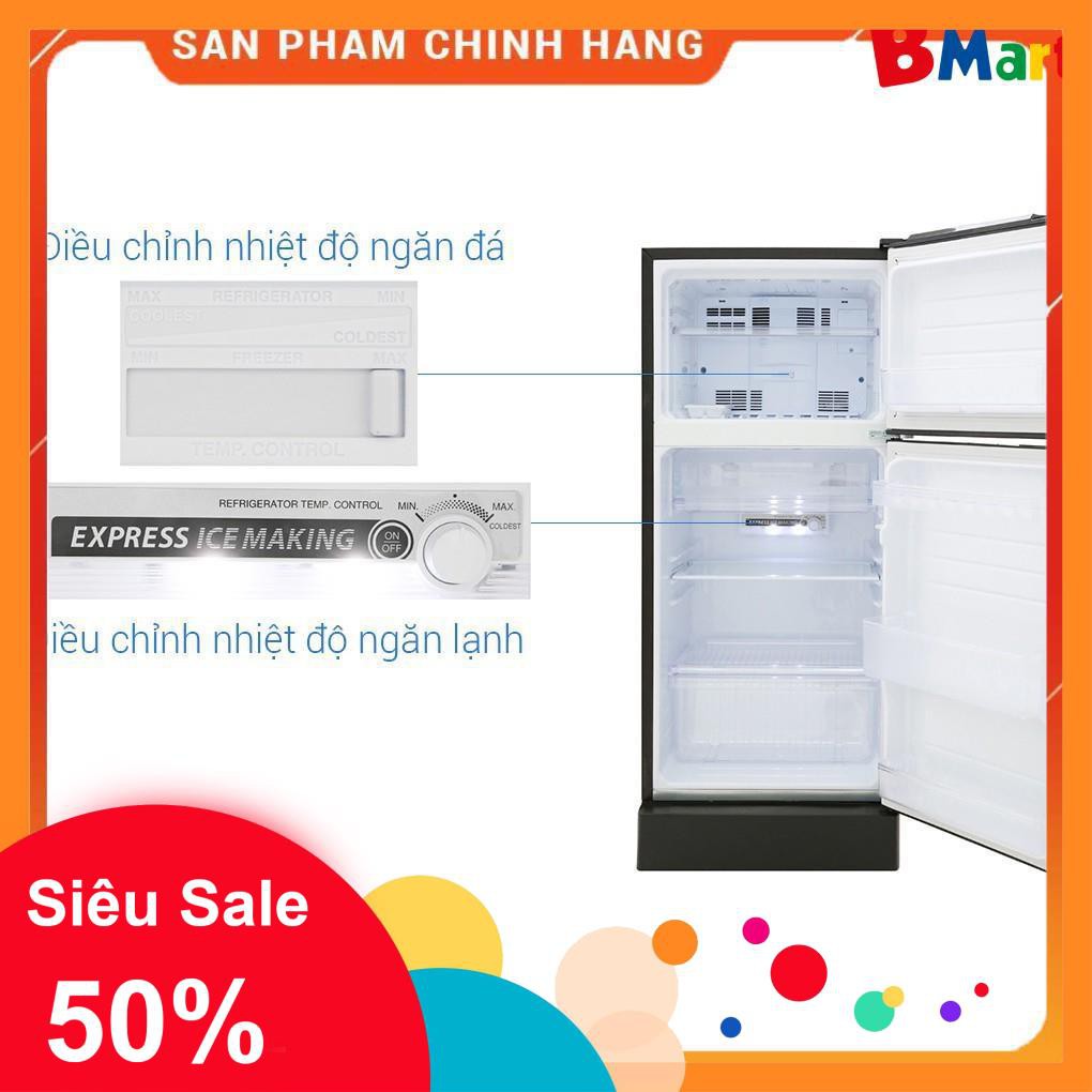 [BMART] SJ-X176E-SL | SJ-X176E-DSS | Tủ lạnh Sharp Inverter 165 lít - HÀNG CHÍNH HÃNG  - BM NEW