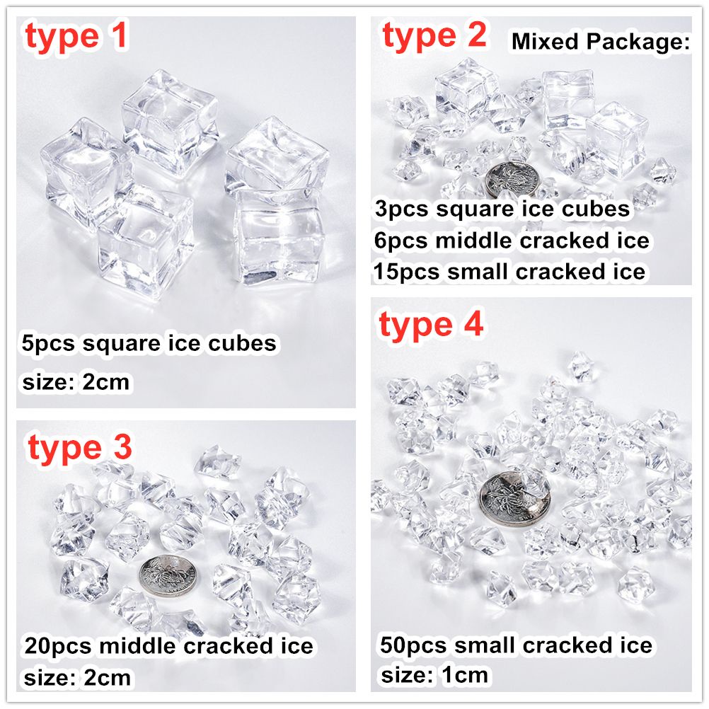 Khối đá nhân tạo bằng nhựa trong suốt dùng trang trí tiệc cưới