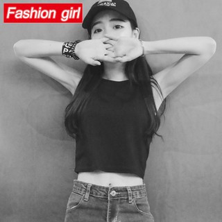 Áo thun lửng hai dây phong cách hàn quốc dành cho nữ