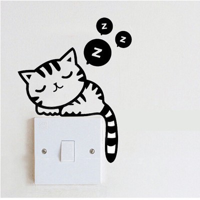 Miếng Dán Decal Sticker Trang Trí Tường, Ổ Điện, Cửa Kính