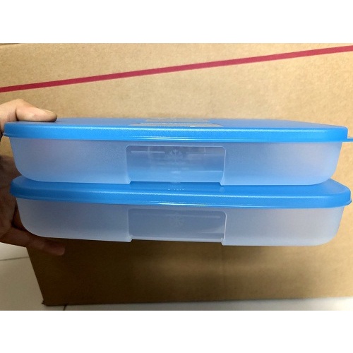 Hộp trữ đông dẹp, thấp Freezermate 1.2L Tupperware chính hãng, bảo quản thực phẩm ngăn đông