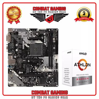 Combo Cpu Athlon 3000G + Main Asrock A320M HDV R4.0