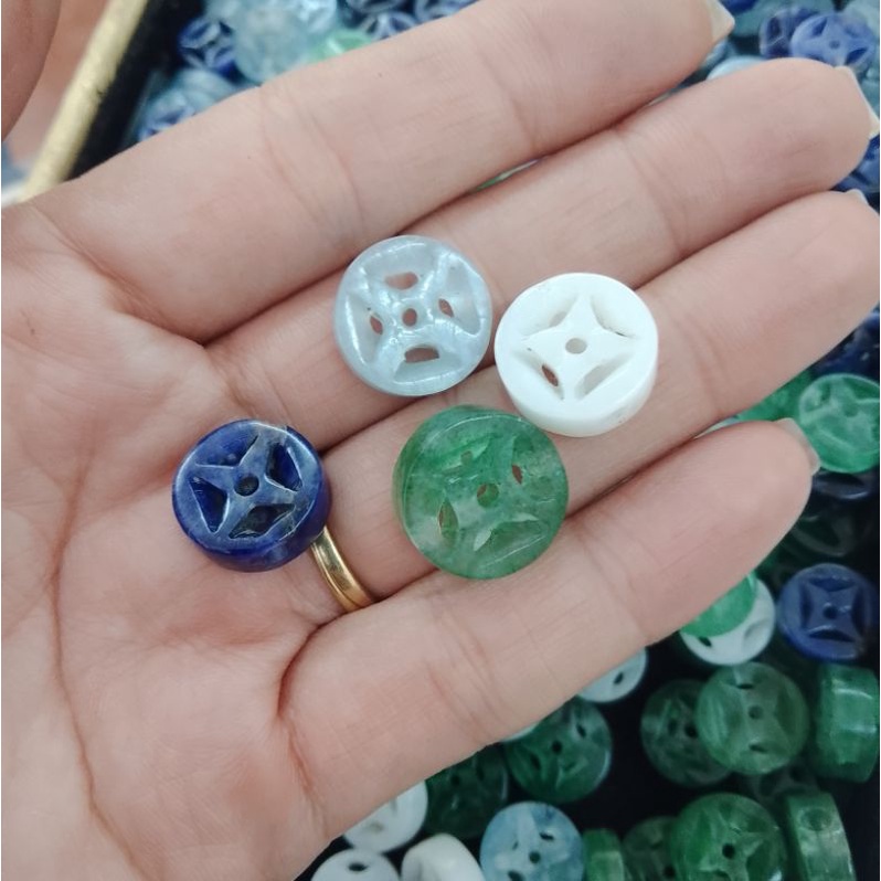 Đồng điếu đá thanh tẩy năng lượng kích hoạt tài lộc có nhiều màu lựa chọn