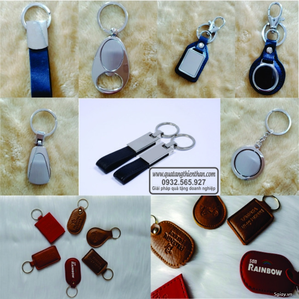 Móc khóa hình gấu in logo theo yêu cầu