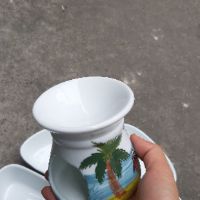 Bộ đĩa bày thức ăn hình hoa