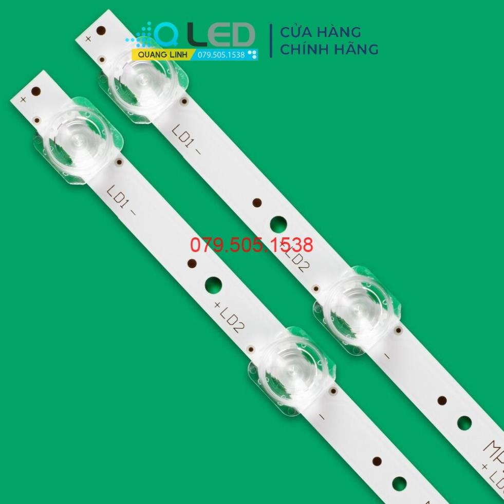 THANH LED TIVI  TCL 43S6500 43S6800 43P8 43P65 MỚI 100% HÀNG ZIN HÃNG, THANH 2 THANH, MỖI THANH 11 BÓNG 6V, DÀI 80,4cm