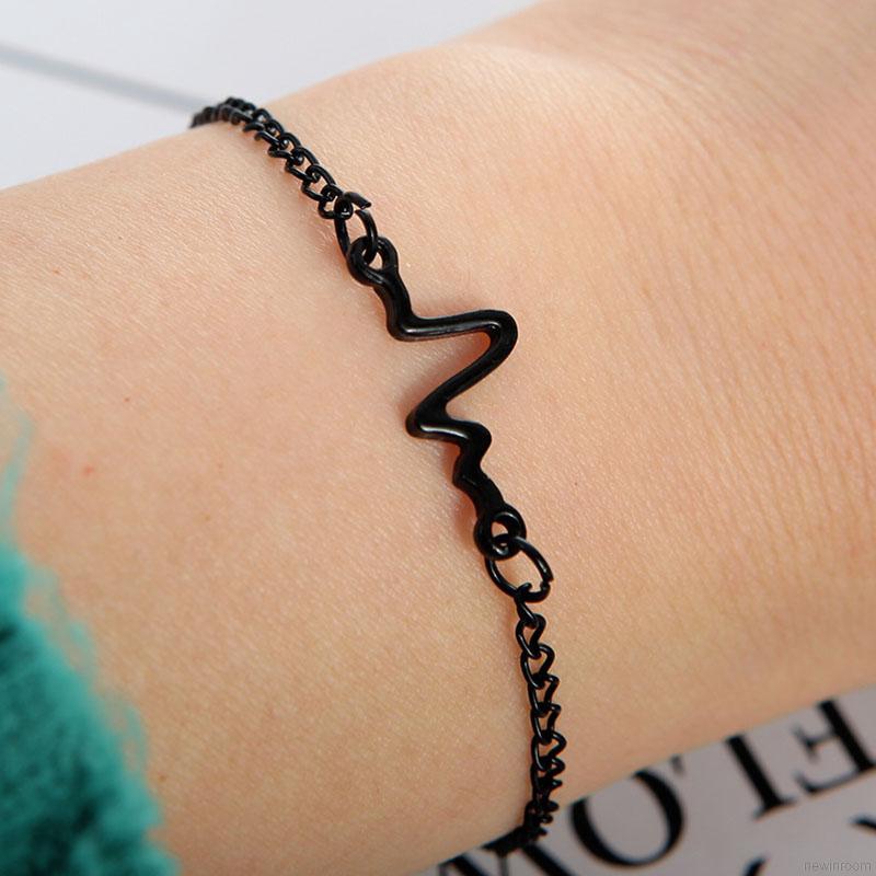 [Mã FASHIONCB232 hoàn tối đa 15K xu đơn 50K] Vòng Tay Hợp Kim Hình Nhịp Tim Xinh Xắn Cho Nữ | BigBuy360 - bigbuy360.vn