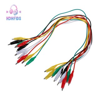 Set 10 dây dò thử điện với hai đầu kẹp hàm cá sấu