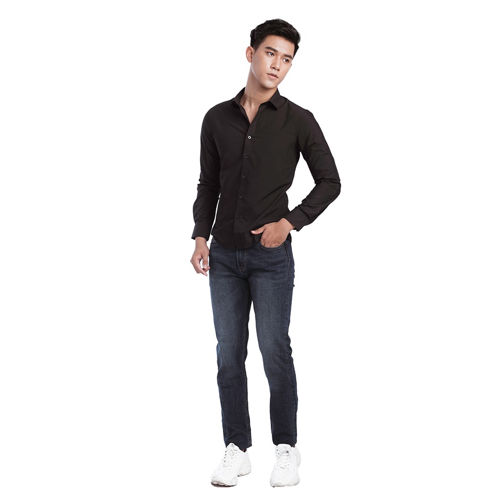 Áo sơ mi nam Kojiba dài tay công sở dáng ôm (Đen) | BigBuy360 - bigbuy360.vn