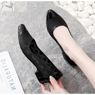 Giày búp bê phối lưới