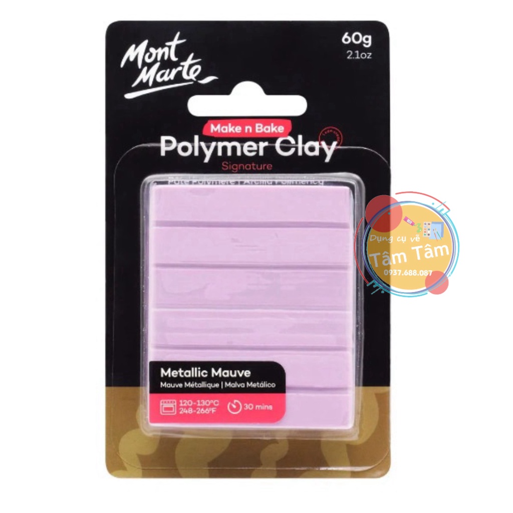 [TÂM TÂM] Đất sét Polymer, Mont Marte Make n Bake Polymer Clay 60g LINK 2/2