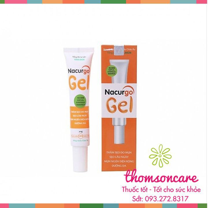 Nacurgo Gel ngừa mụn - Giảm sẹo - từ thảo dược, sạch mụn đầu đen, mụn bọc 95