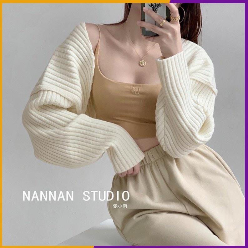 Áo khoác cadigan ngắn(chất tăm)-Carotshop [Vải Đẹp]