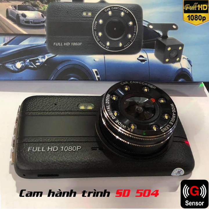 Camera hành trình SD 504 1080P hình ảnh sắc nét, cài đặt tiếng việt