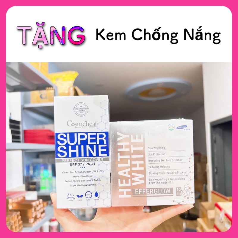 Tặng chống nắng viên uống trắng da dạng sủi healthy white eferglow - hộp - ảnh sản phẩm 1