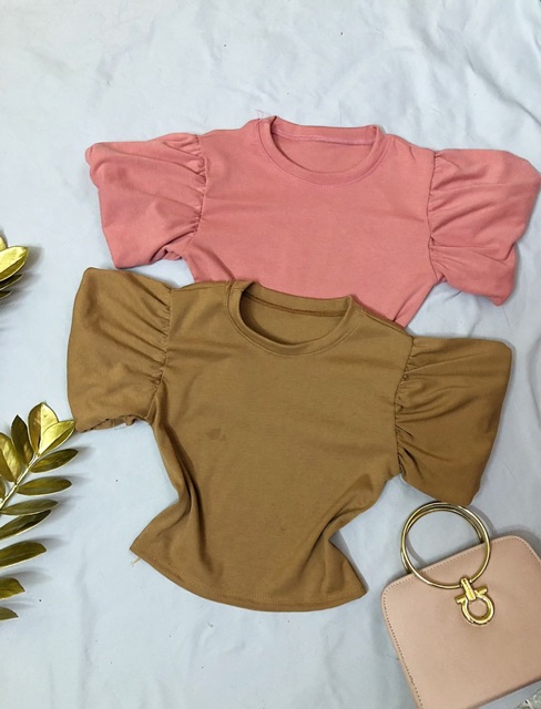 Áo croptop tay phồng