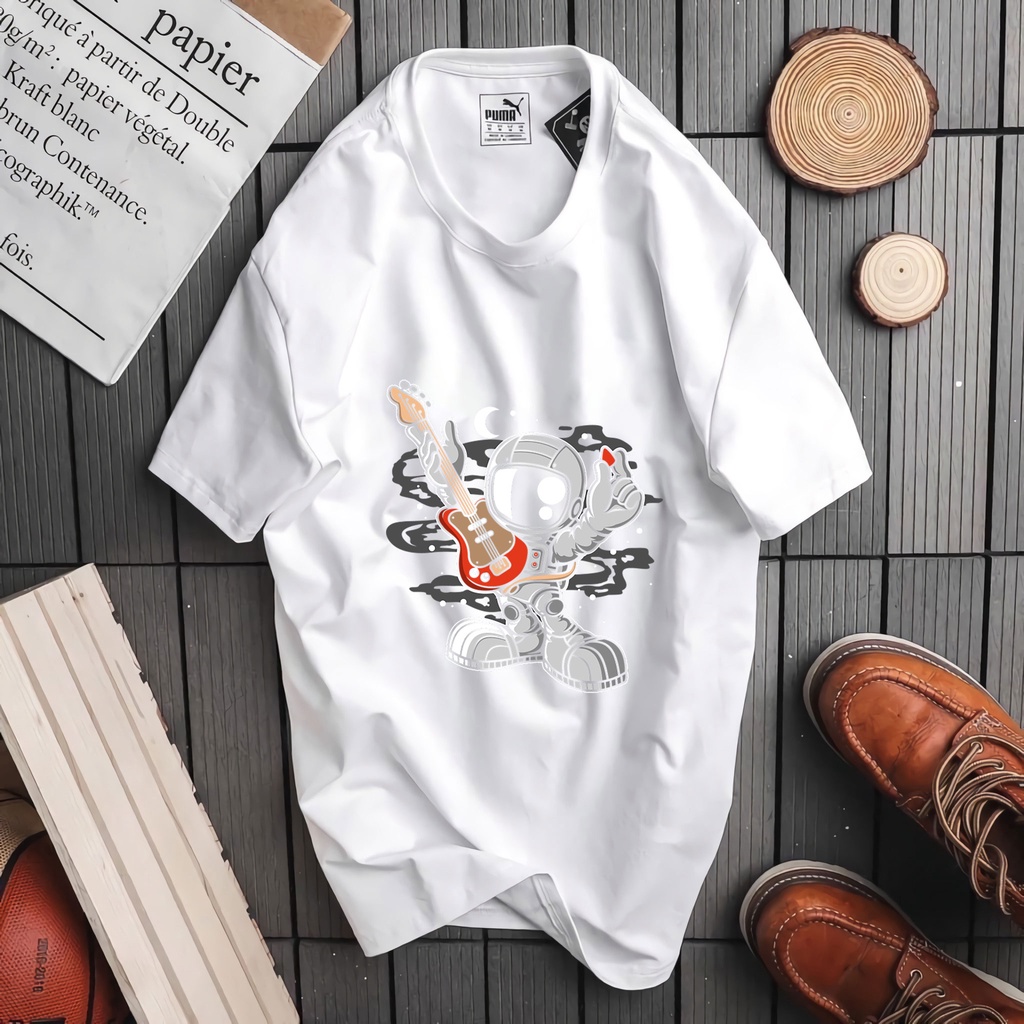 Áo thun cặp nam nữ thiết kế các phi hành gia cute ,hàng mẫu mới nhất - u51