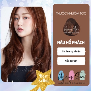 Thuốc nhuộm tóc nâu hổ phách không tẩy tại nhà chính hãng AYMY
