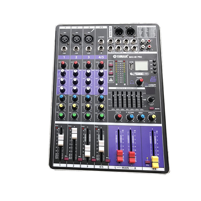 Mixer Max 68 pro, Bluetooth, Revert hát hay, âm thanh Nét Căng, karaoke cực đỉnh + Tặng kèm dây AV Lấy Nhạc