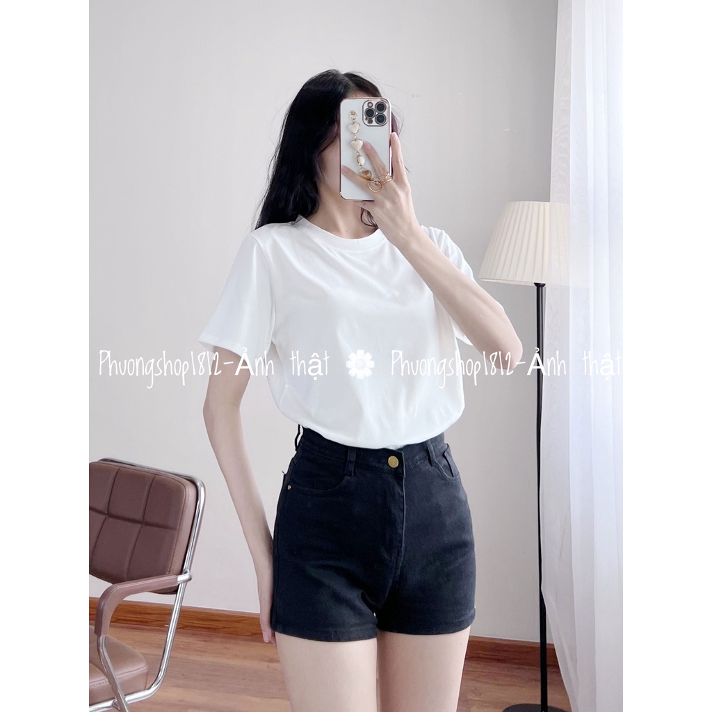 Áo Thun Nữ Basic Nhiều Màu,phom rộng-ẢNH THẬT