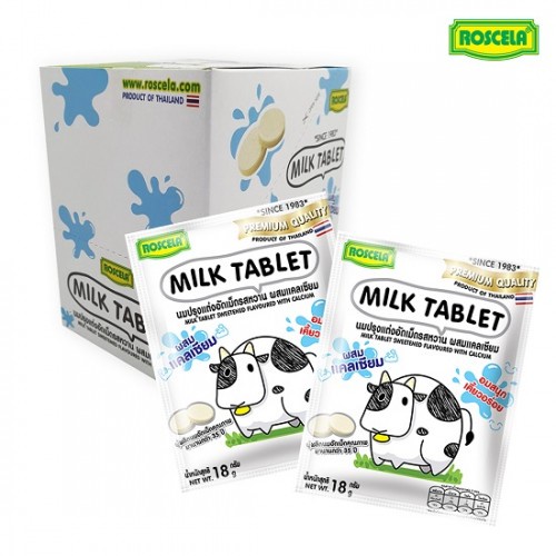 Kẹo Sữa Bò Milk Tablet ROSCELA Thái Lan