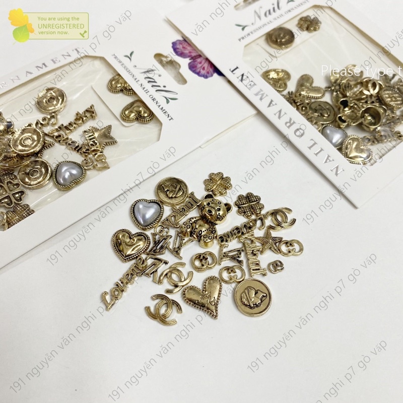 Charm kim loại mix mẫu đa dạng - Charm hot 2022