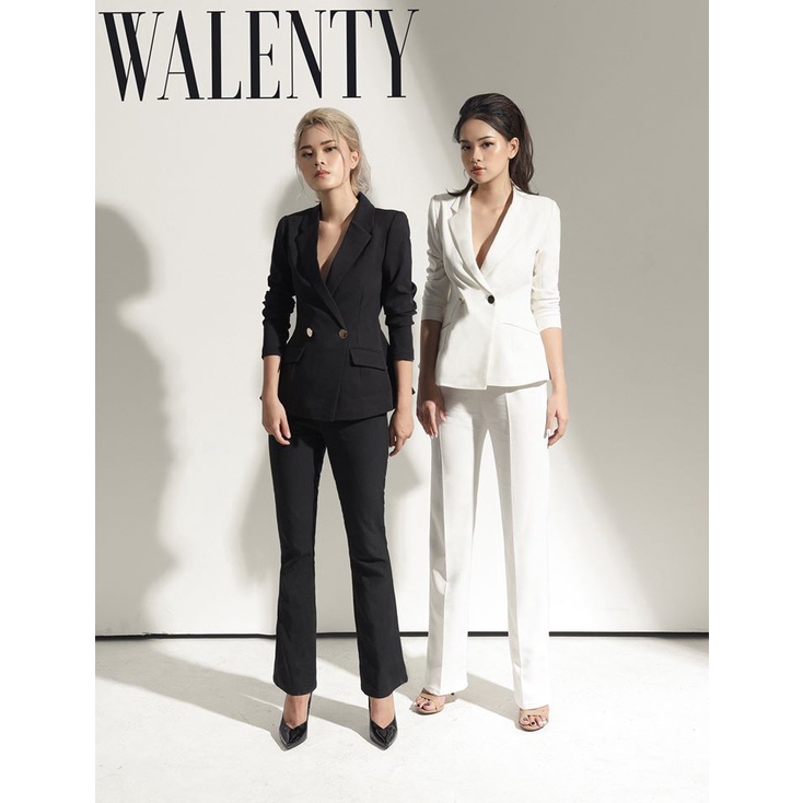 WALENTY - Set VEST 2 khuy công sở - Quần đứng - Chân váy bút chì