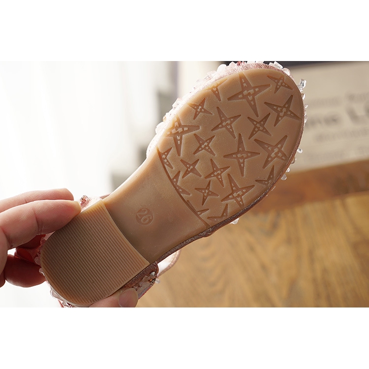 Giày Búp Bê Đính Kim Sa Và Nơ Phong Cách Hàn Quốc Size 21-36