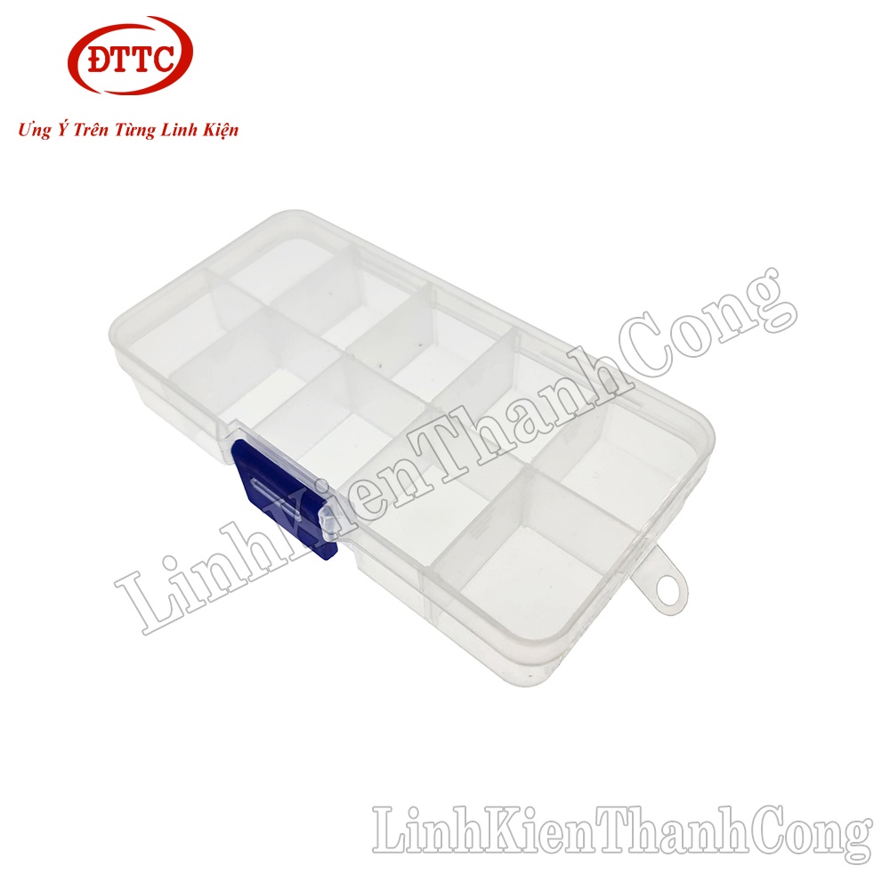Hộp đựng linh kiện điện tử 10 Ngăn 129x66x22mm