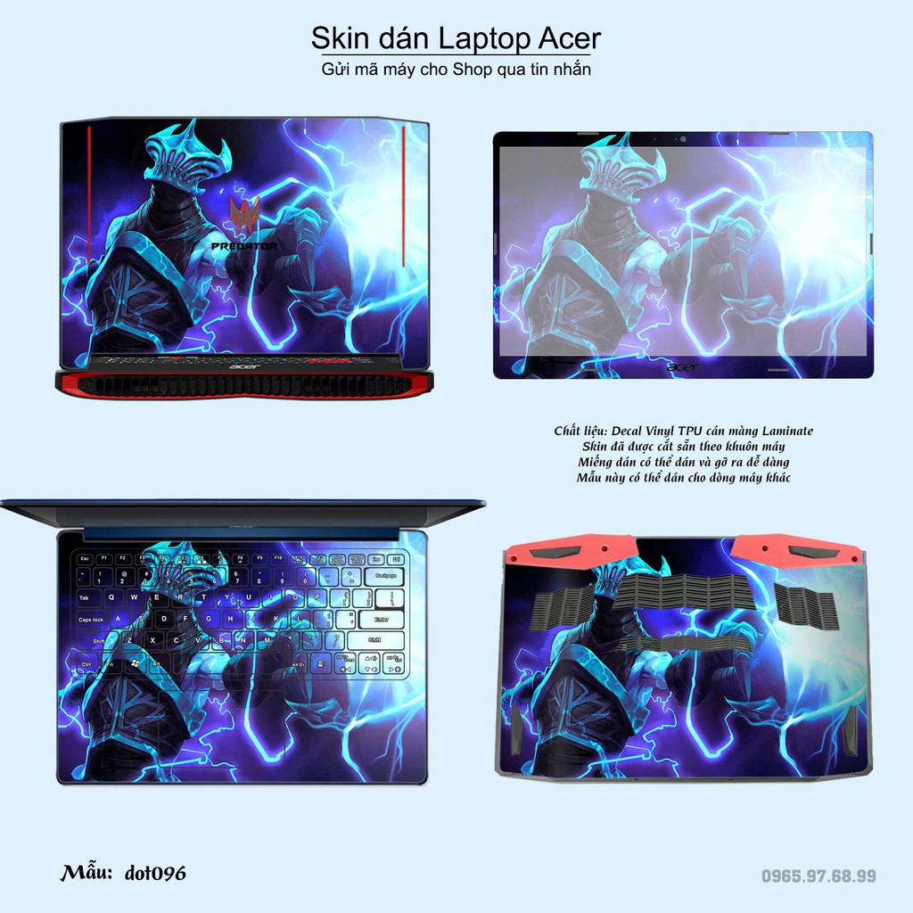 Skin dán Laptop Acer in hình Dota 2 _nhiều mẫu 16 (inbox mã máy cho Shop)