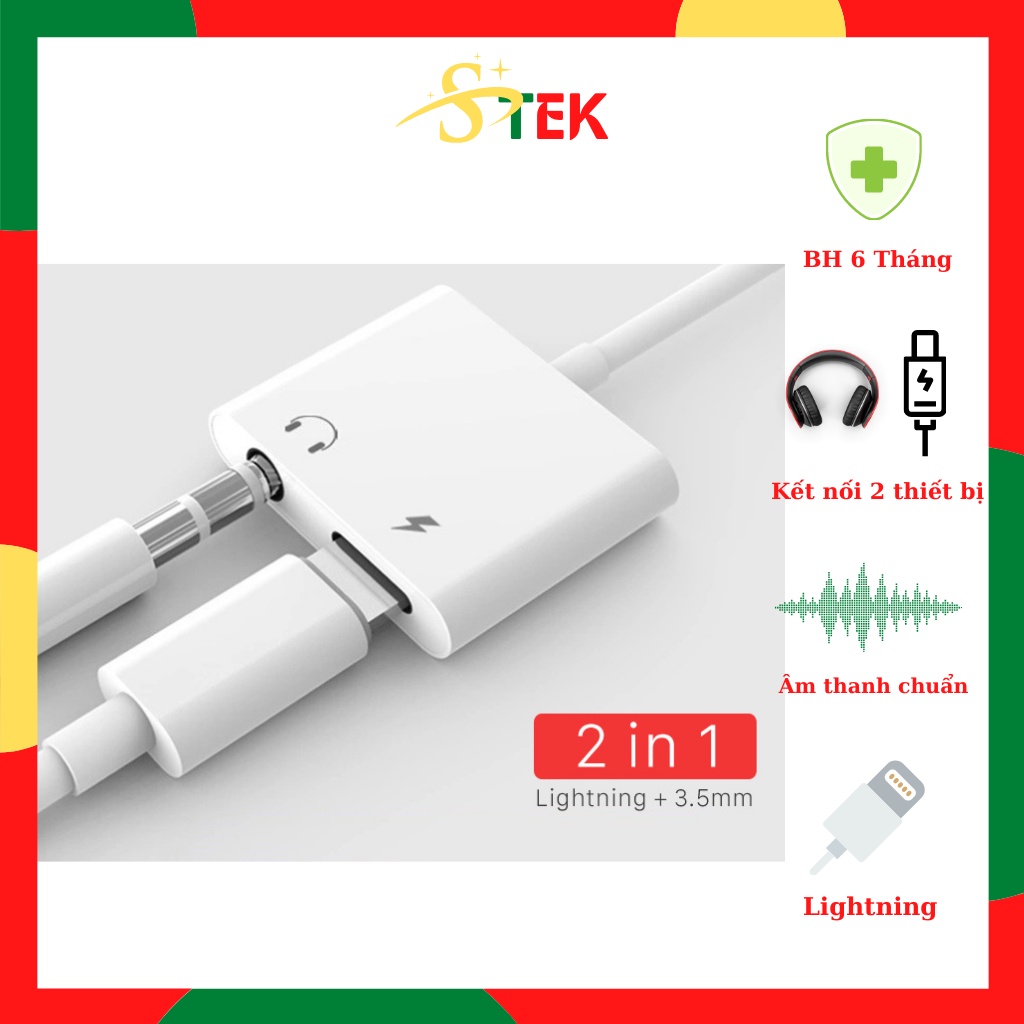 Jack chia cổng sang sạc và tai nghe