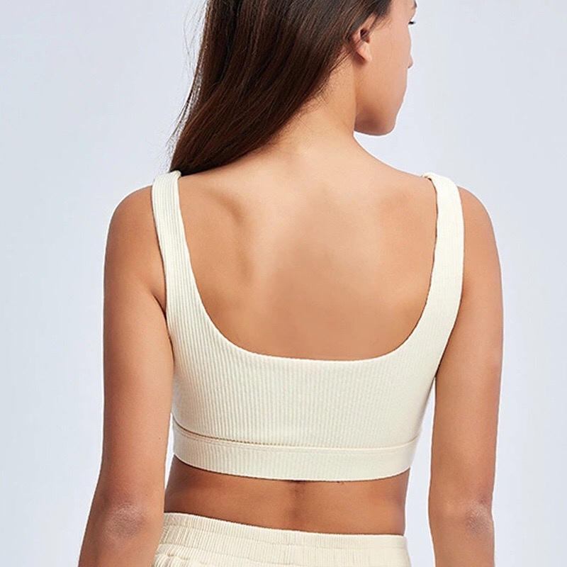 Áo ngực thể thao HOPPE FUMENG vải cotton không đường may nâng ngực cho nữ