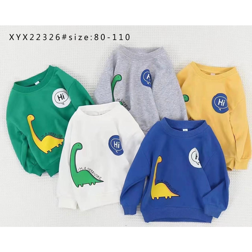 Áo thụn hoodie cho bé trai và bé gái với bảng màu đa dạng size từ 8-16kg - NHIM BABIES