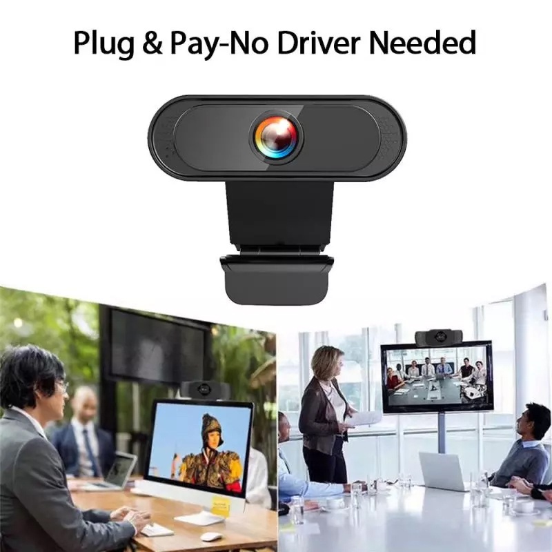 Webcam Kỹ Thuật Số Full Hd 1080p Xoay 360 Độ Usb Có Thể Điều Chỉnh Cho Pc Laptop