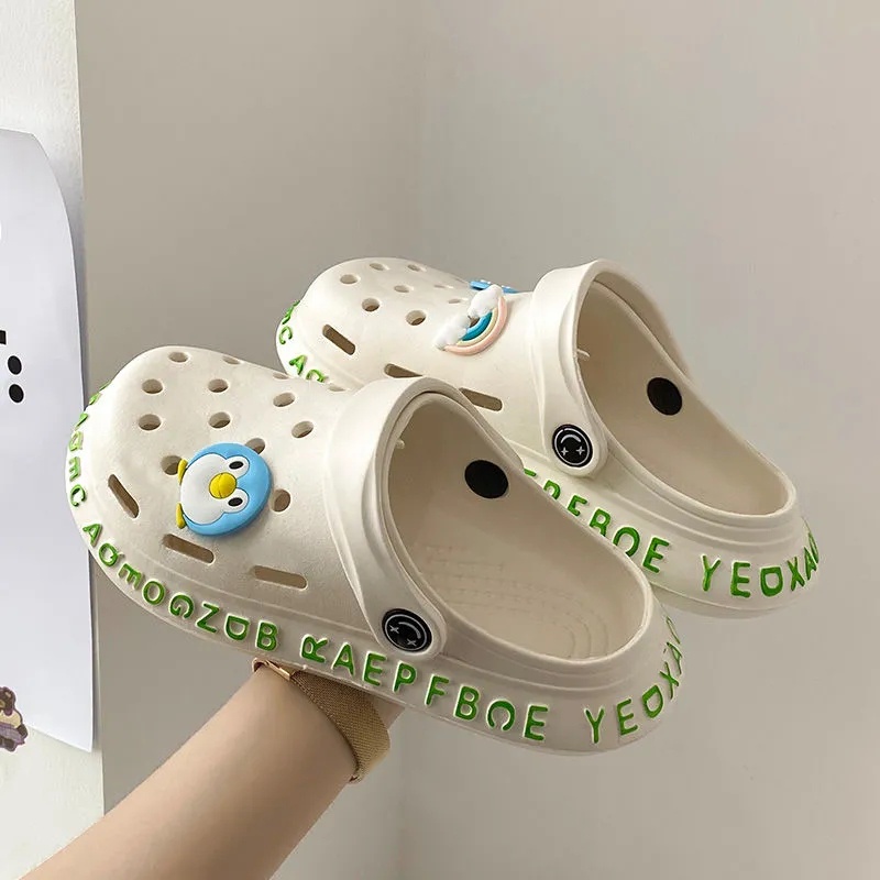 CROCS Dép Đục Lỗ Thoáng Khí Chống Trượt Thời Trang Cho Nữ