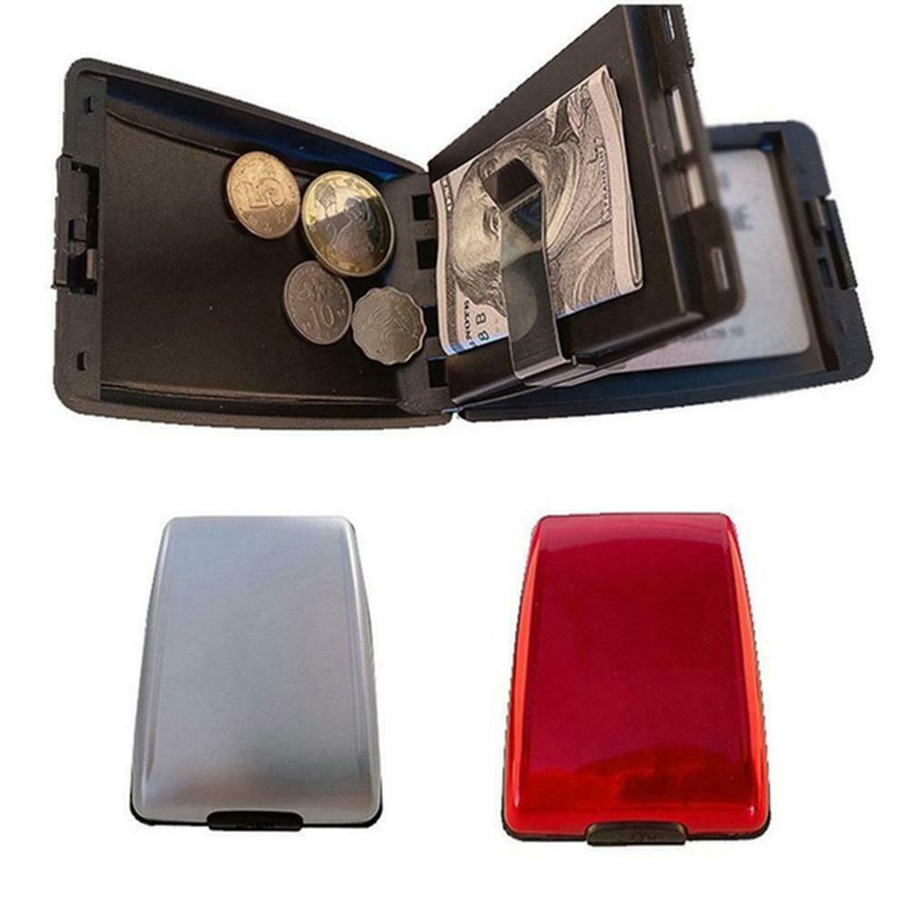 🌵CACTU🌵 Multi-function Money Clip Metal Coin Purse RFID Wallet Credit Card Holder Non-scan Anti-Theft Business Card Case/Multicolor