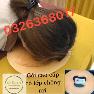 Gối úp mặt silicon, gối úp mặt spa, không bị rơi massage body