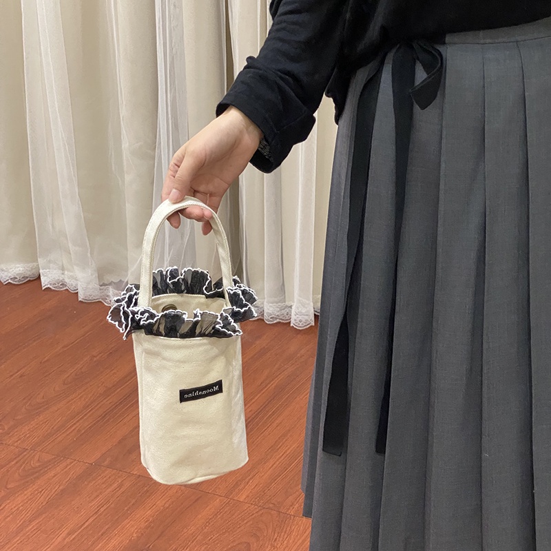 Túi Xách Bucket Vải Cỡ Nhỏ Cầm Tay Thời Trang Mùa Hè Năng Động 2022